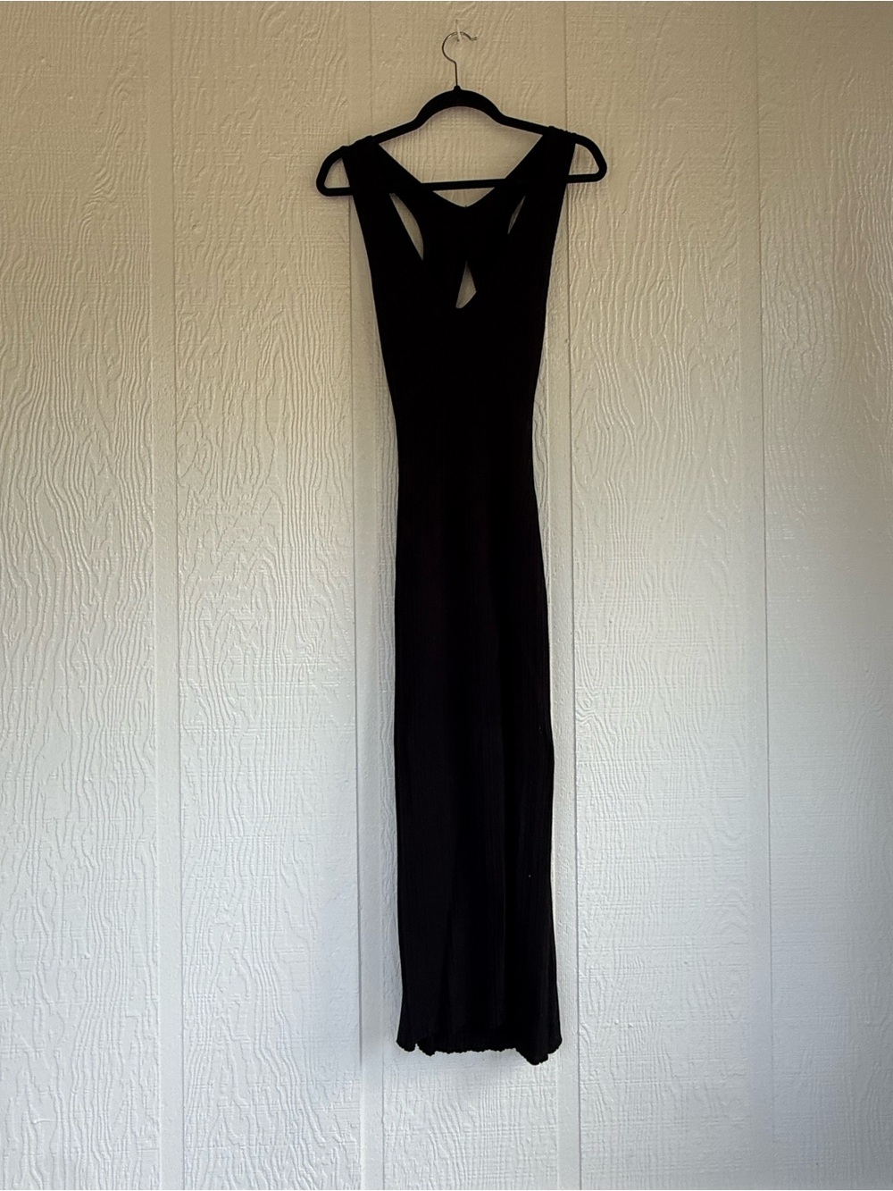 🖤 Michael Costello x REVOLVE Black Ribbed Bodycon Midi Dress - Size M 🖤 - Picture 4 of 4